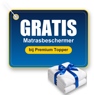 Gratis matrasbeschermer bij de Premium Topper – in dezelfde maat