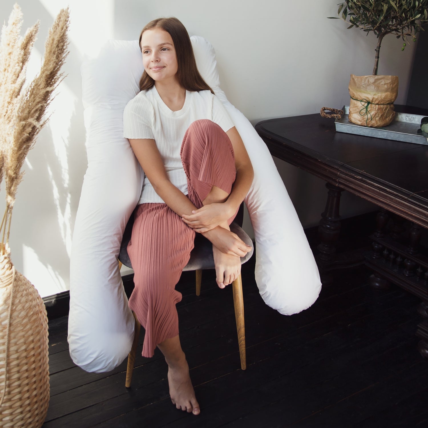 U-Form Seitenschläferkissen – Multifunktions-Kissen