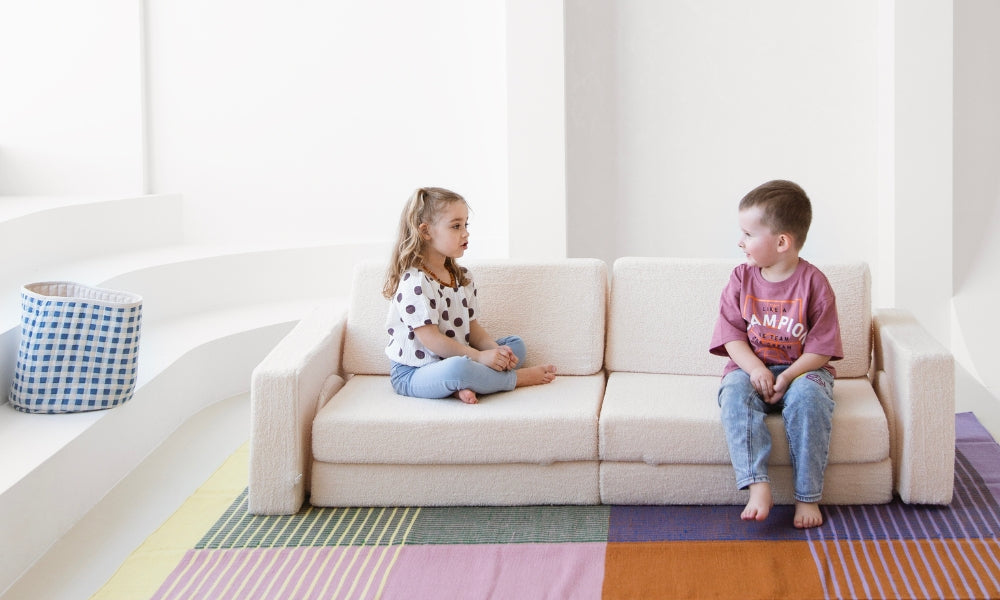 Spielcouch-Sofa für Kinder – 10-teiliges Set für Schlaf- und Spielbereich - KomfortKissen.de