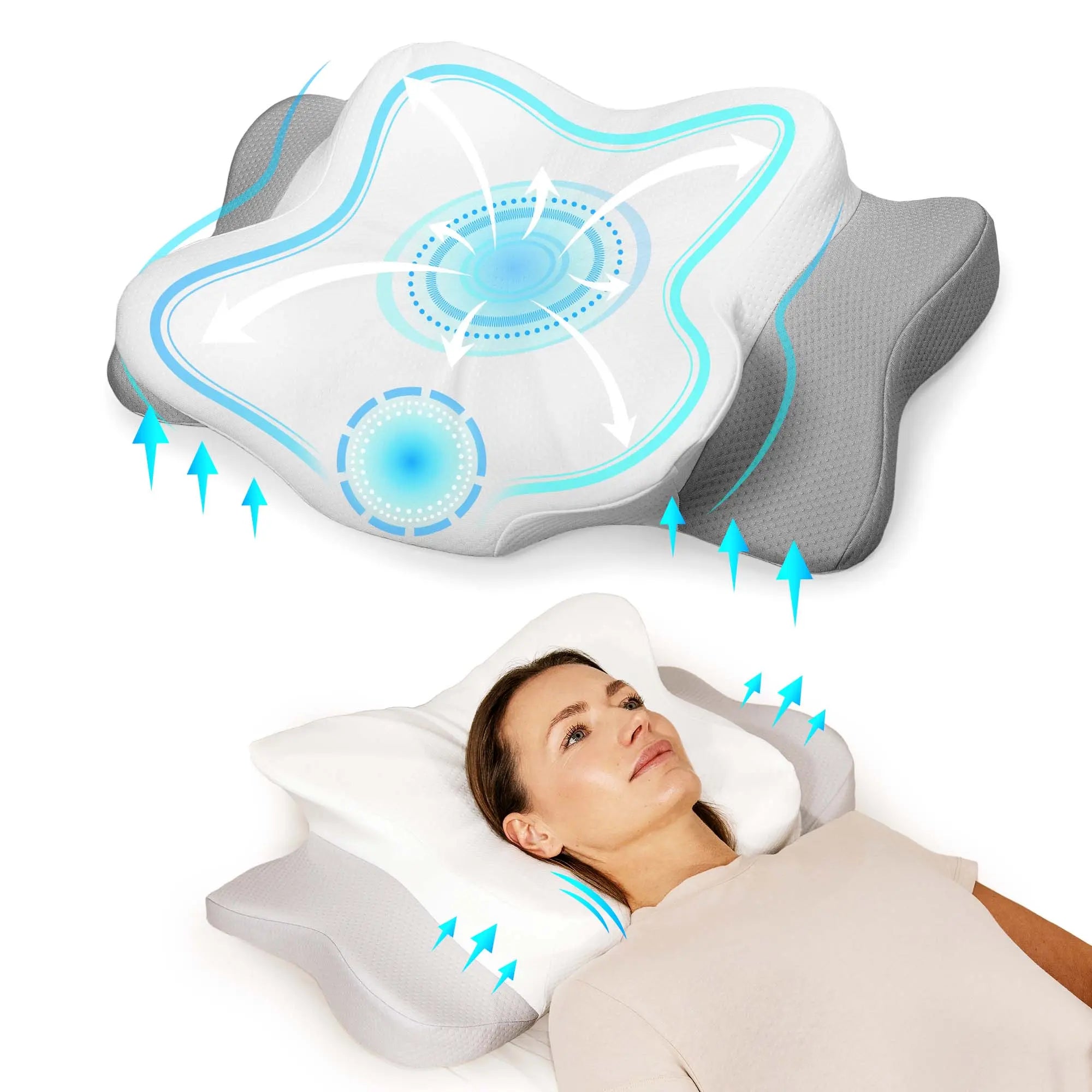 Schmetterlingskissen | Ergonomisches Kissen - KomfortKissen.de