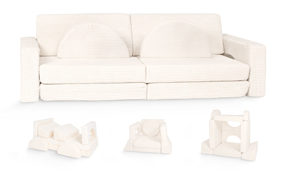 Spielcouch-Sofa für Kinder – 10-teiliges Set für Schlaf- und Spielbereich - KomfortKissen.de