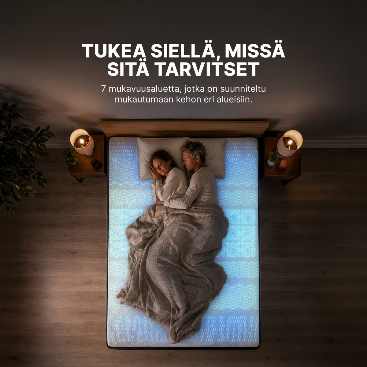 7 mukavuusaluetta
