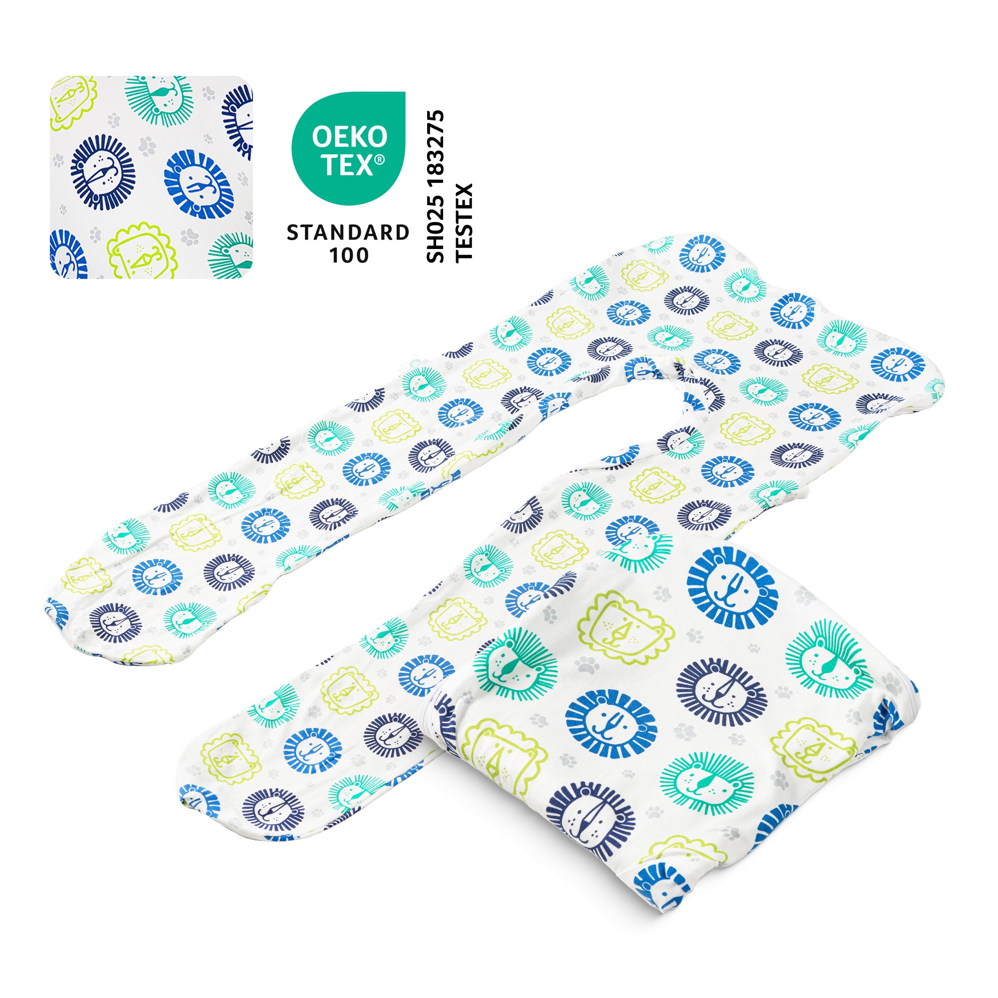 Ersatzbezug für Kinderkissen - Baumwolle (Löwe)