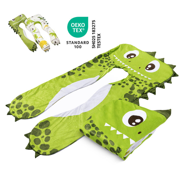 Ersatzbezug für Kinderkissen - Mikroplüsch (Dino)