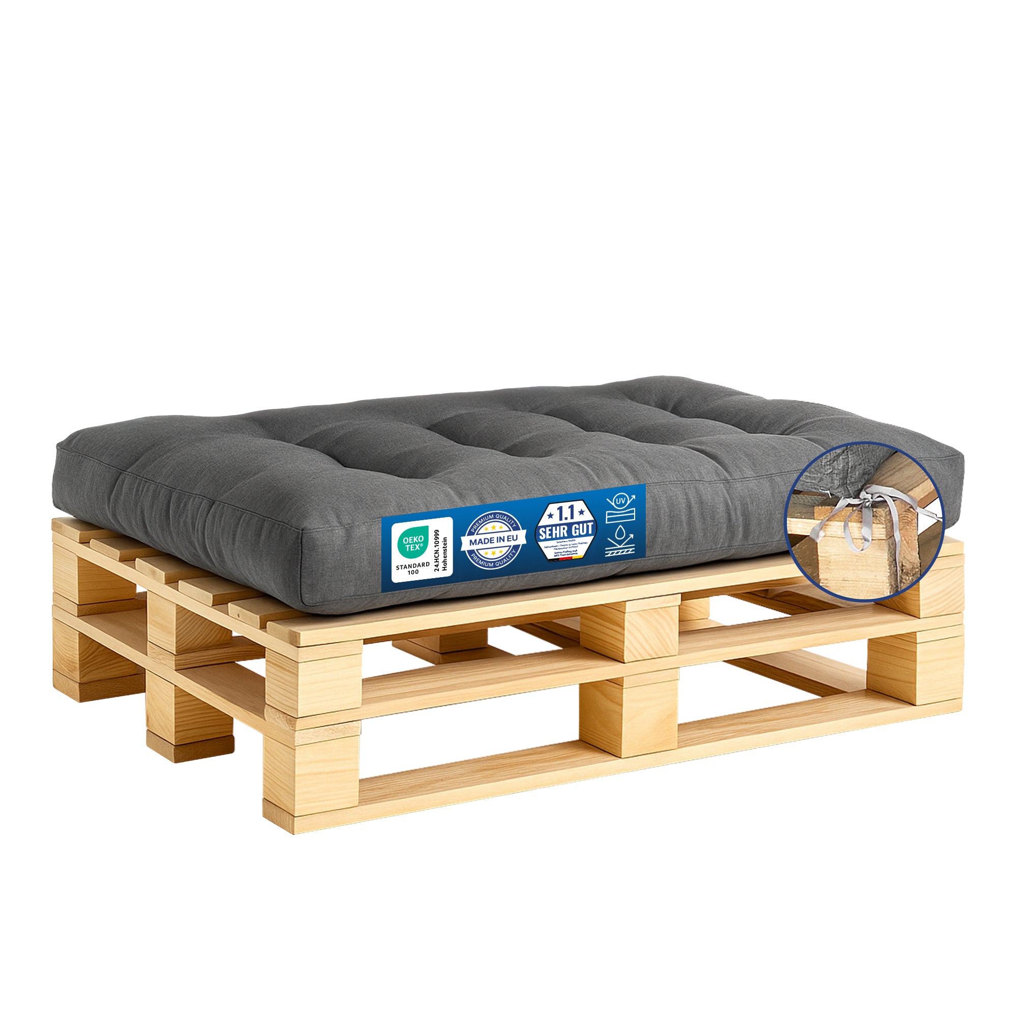 Premium Palettenkissen - Outdoor & Indoor Sitzkissen