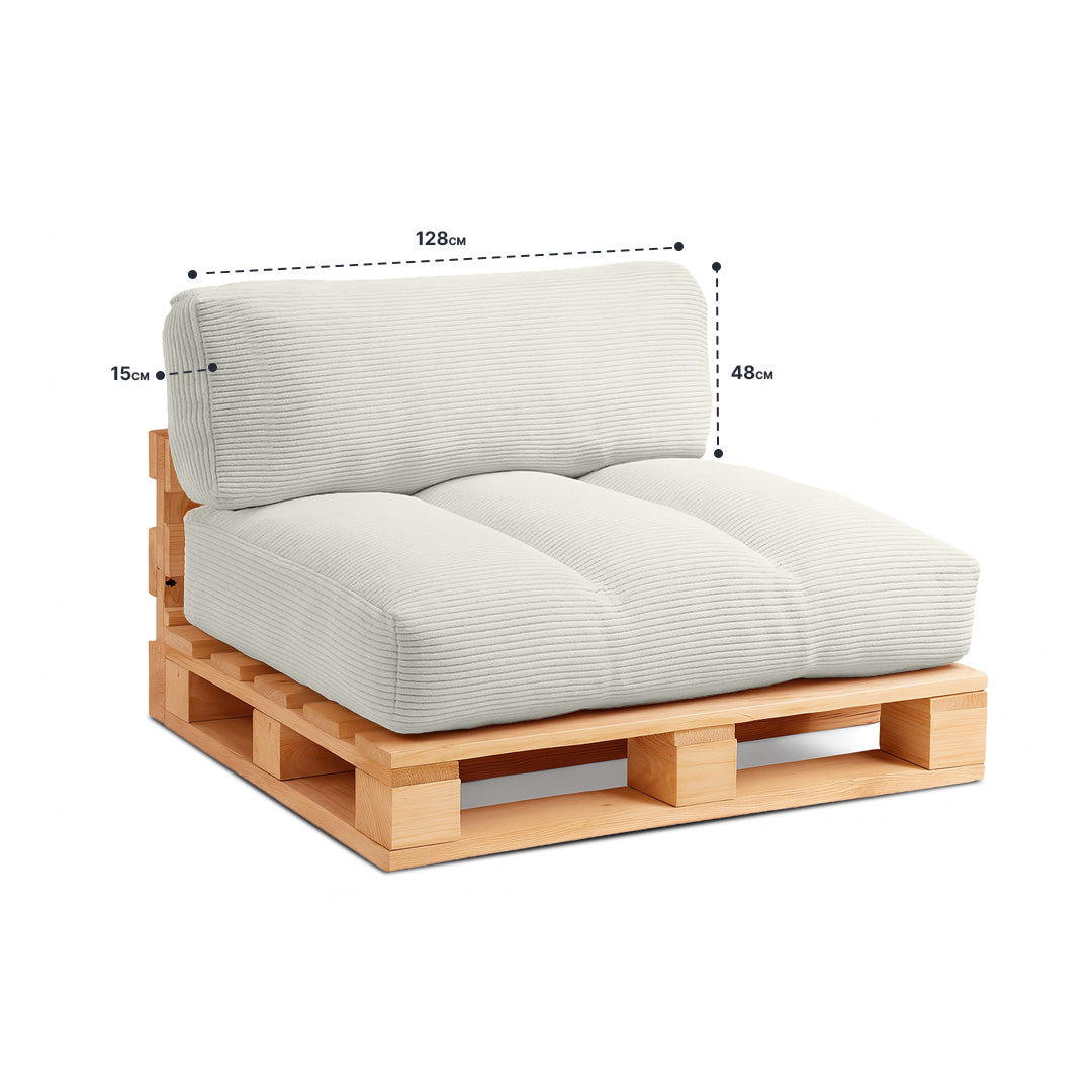 Palettenkissen Cord – Sitzkissen für Europaletten