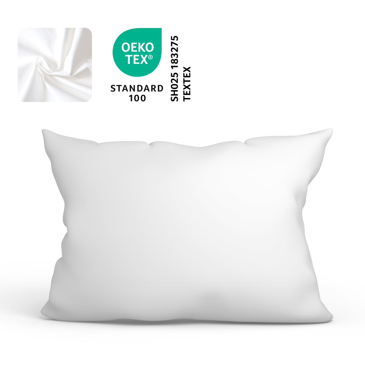 Bavlněný povlak na polštář – 70x50 a 80x80 cm – s certifikací OEKO-TEX