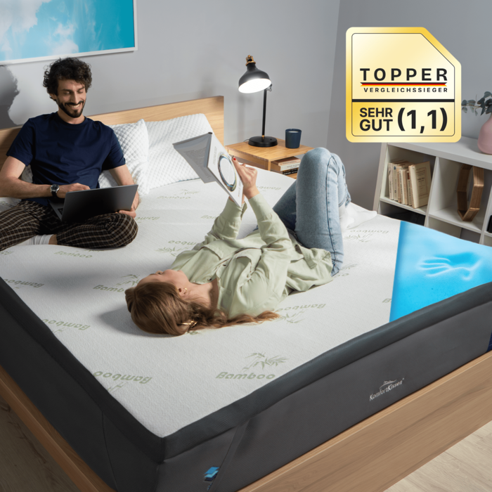 Premium Komfort Topper - Matratzen-Topper mit Gel-Memory-Schaum