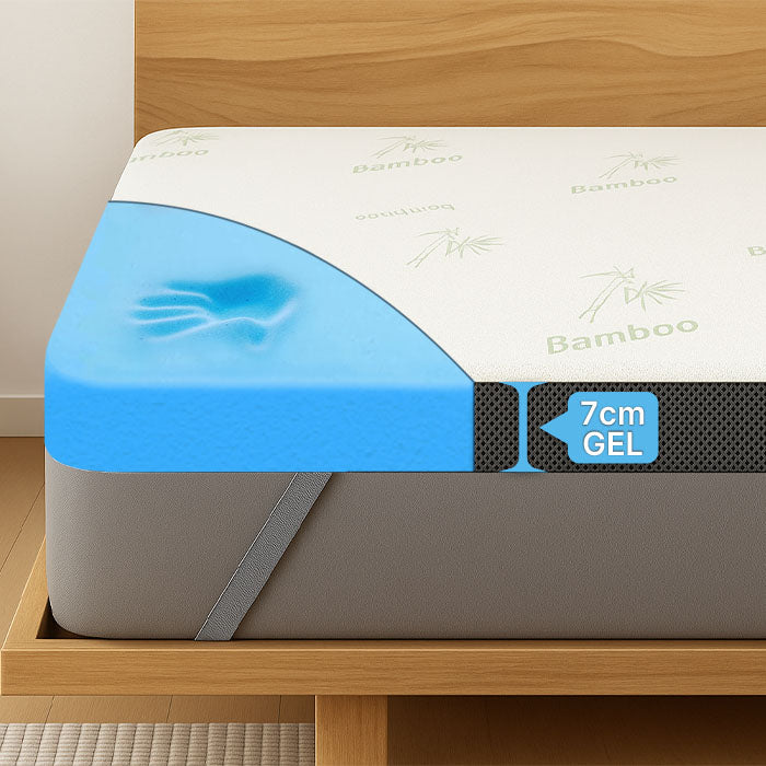 Premium Comfort Topper - Matras-Topper met Gel-Memory-Schuim 