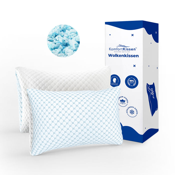 Wolkenkissen - Premium Memory Foam Kissen - Höhenverstellbares