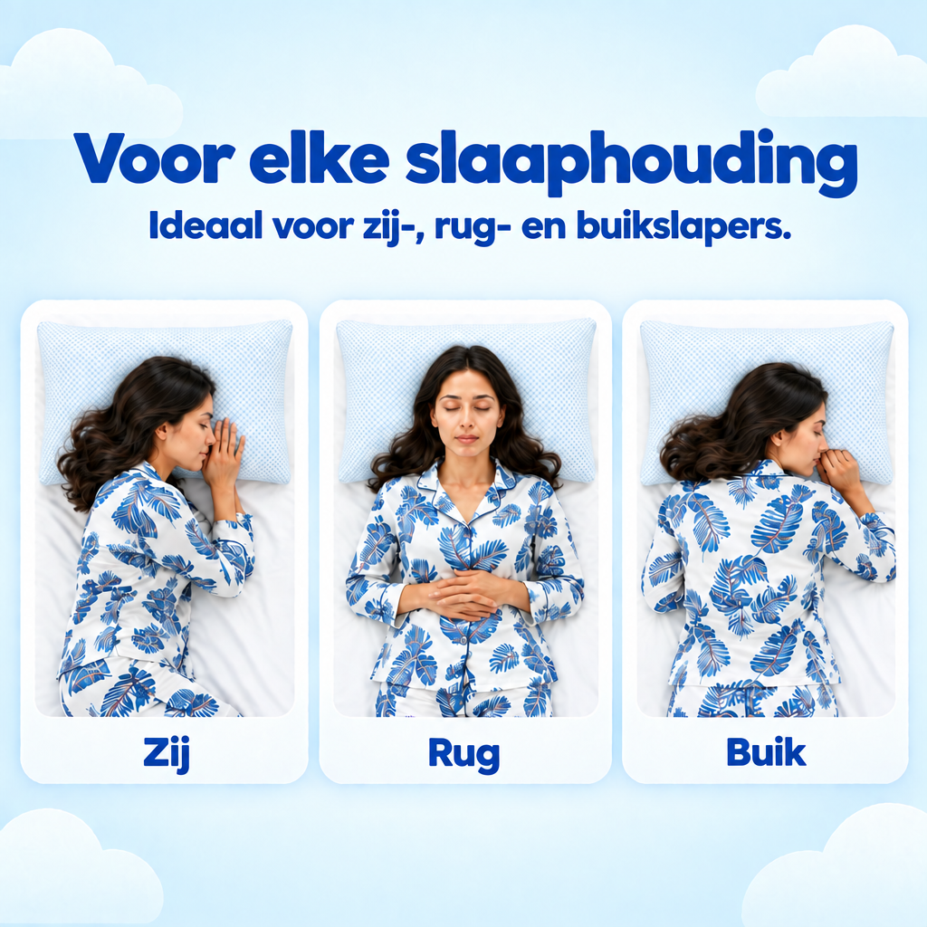 Voor elke slaaphouding - ideaal voor zij-, rug- en buikslapers
