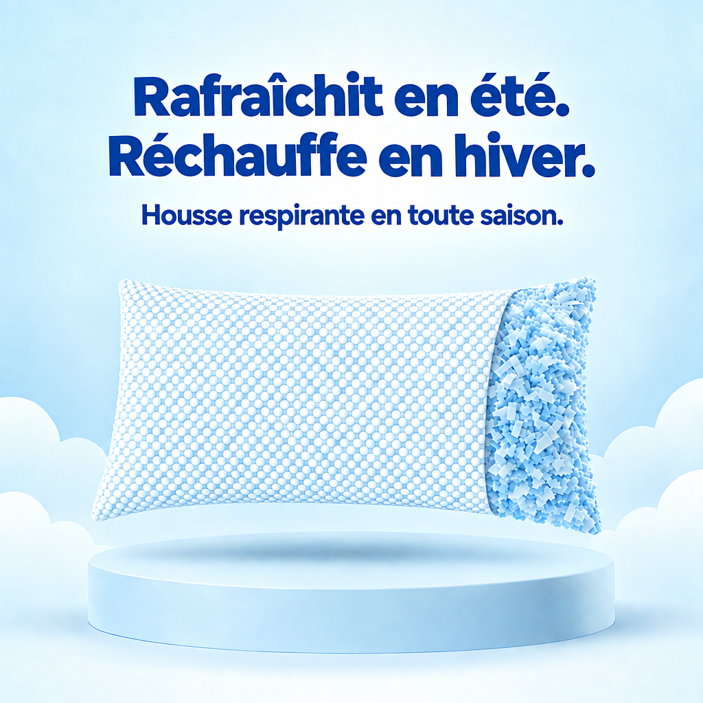 Rafraîchit en été, réchauffe en hiver - housse respirante en toute saison