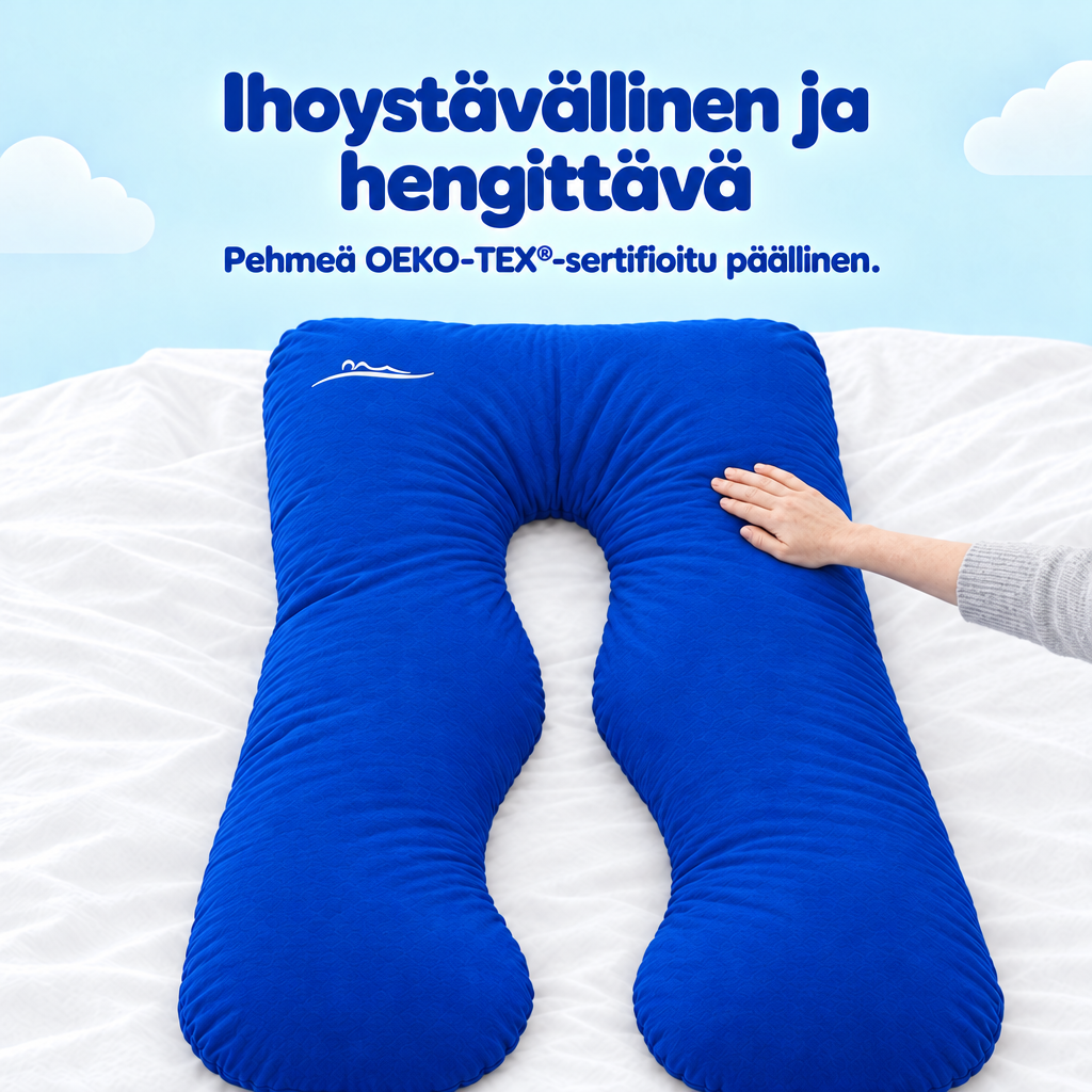 Ihoystävällinen ja hengittävä – pehmeä OEKO-TEX-sertifioitu päällinen – Blau (Blue)