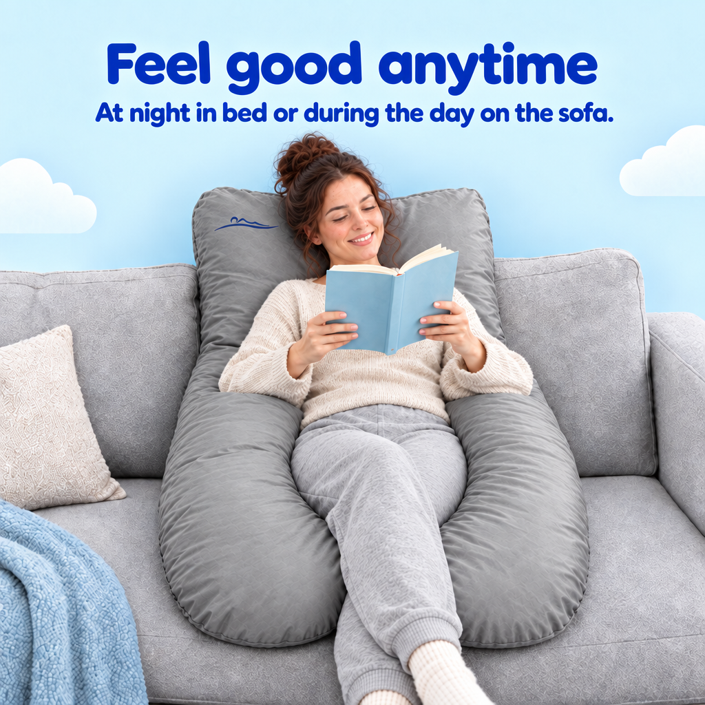 Feel good anytime – at night in bed or during the day on the sofa – Grau (Grey)