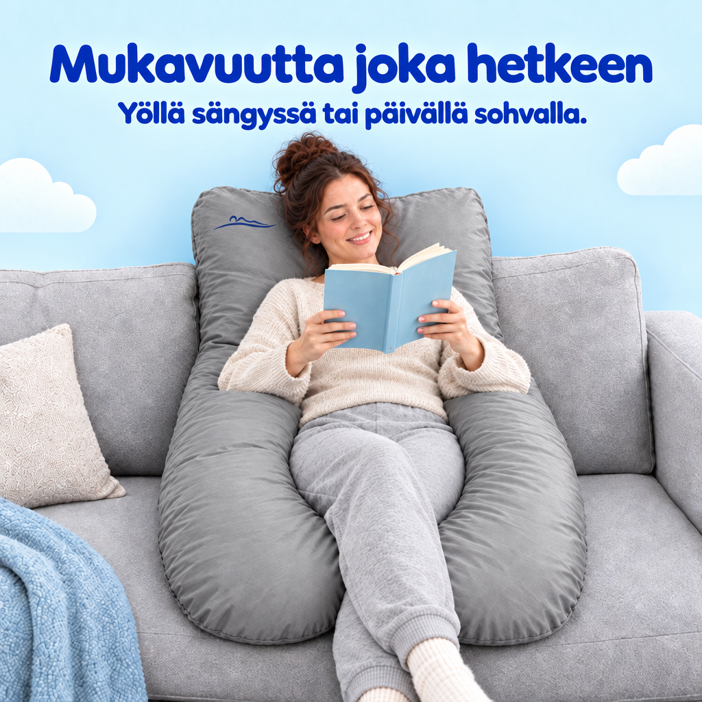 Mukavuutta joka hetkeen – yöllä sängyssä tai päivällä sohvalla – Grau (Grey)