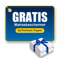 Gratis matrasbeschermer bij de Premium Topper