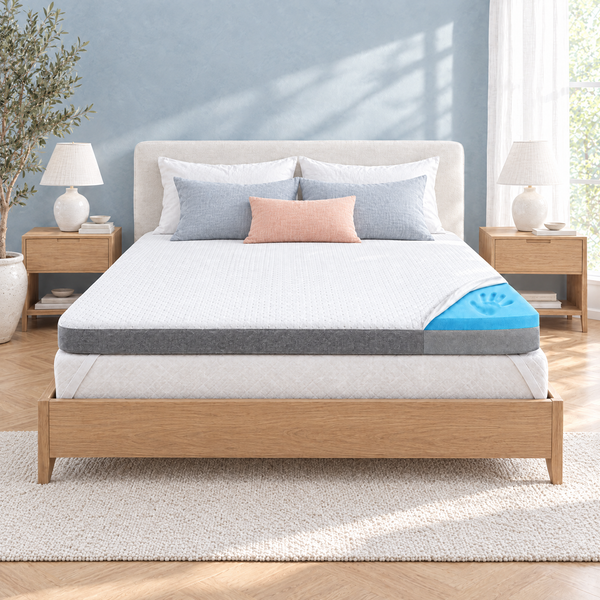 2-in-1 Komfort Topper - Duo Matratzen-Topper mit Gel-Memory-Schaum