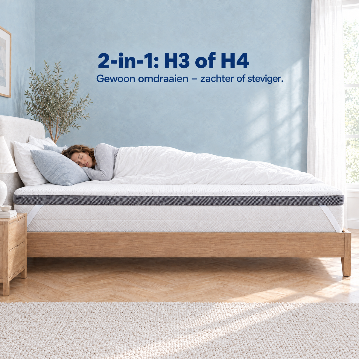 2-in-1 Komfort Topper – hardheid H3 of H4