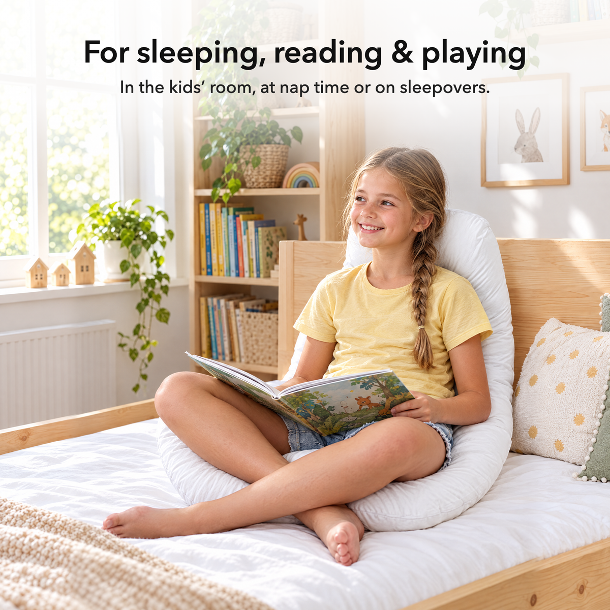 White – For sleeping, reading & playing