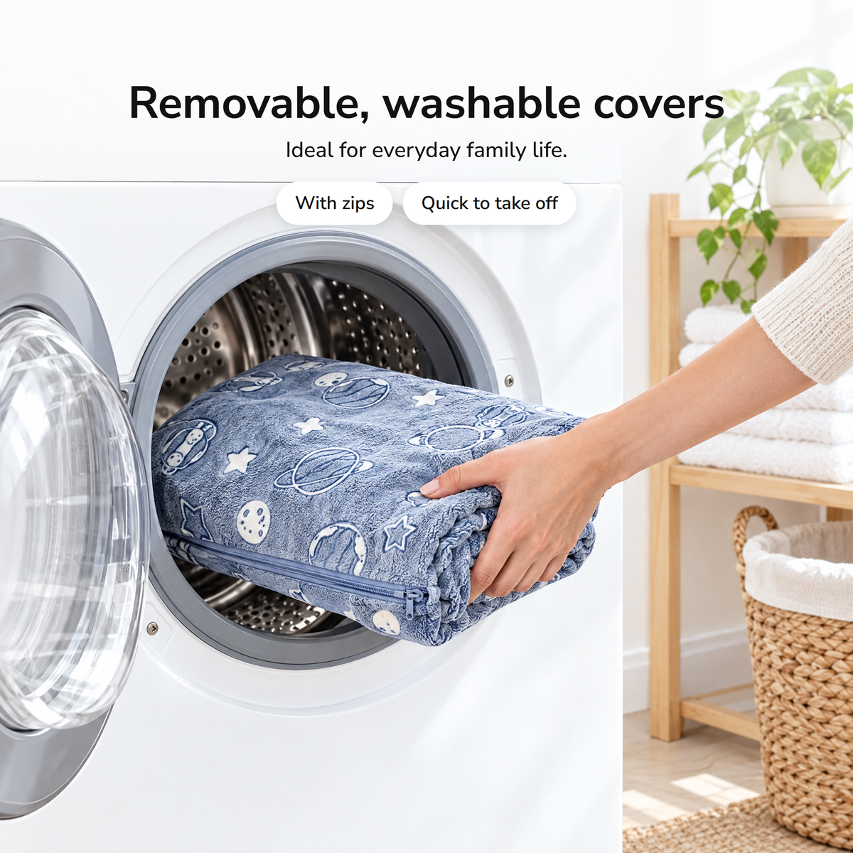 Space · Kosmos · Vesmír – Removable, washable covers