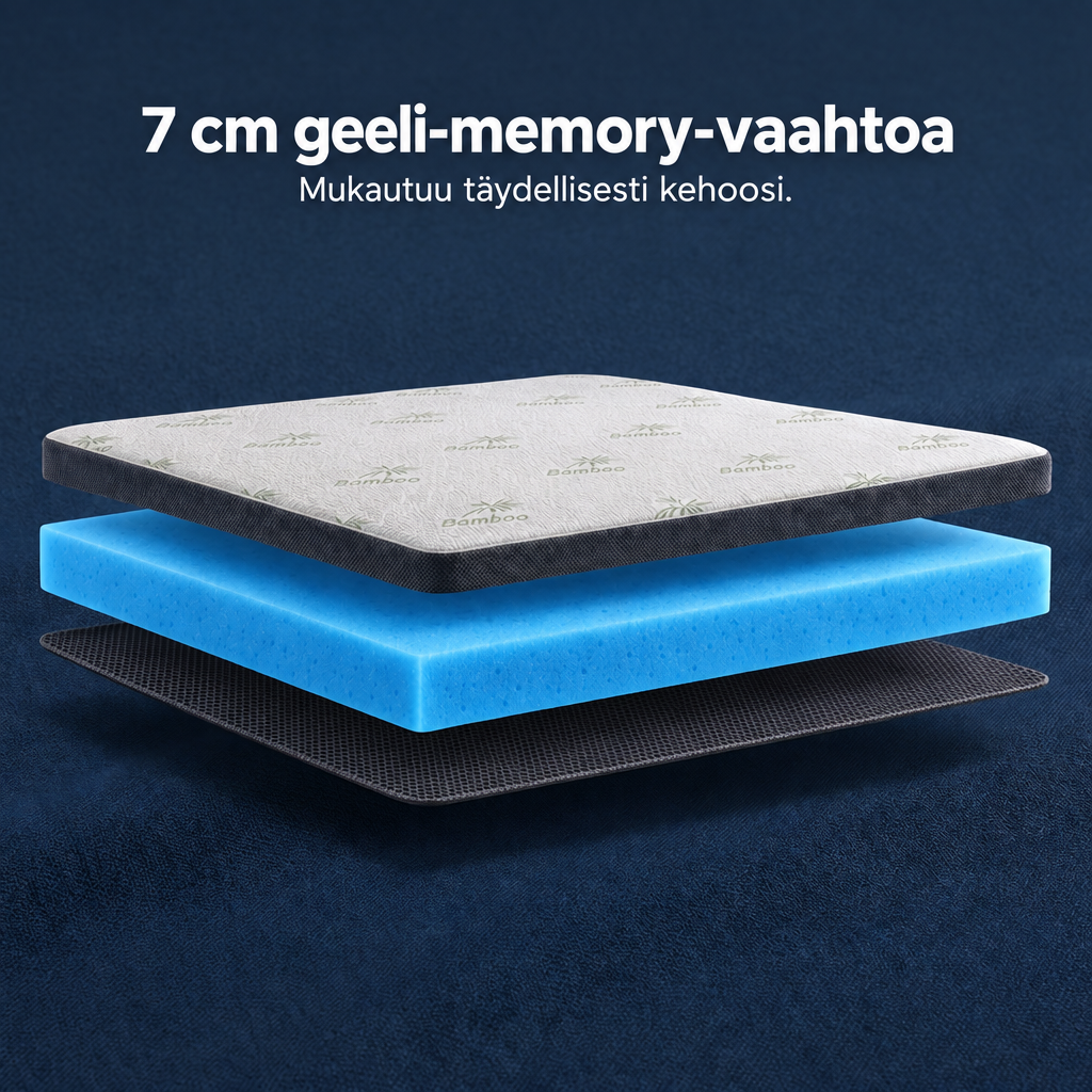 Premium Komfort Topper – kerrosrakenne