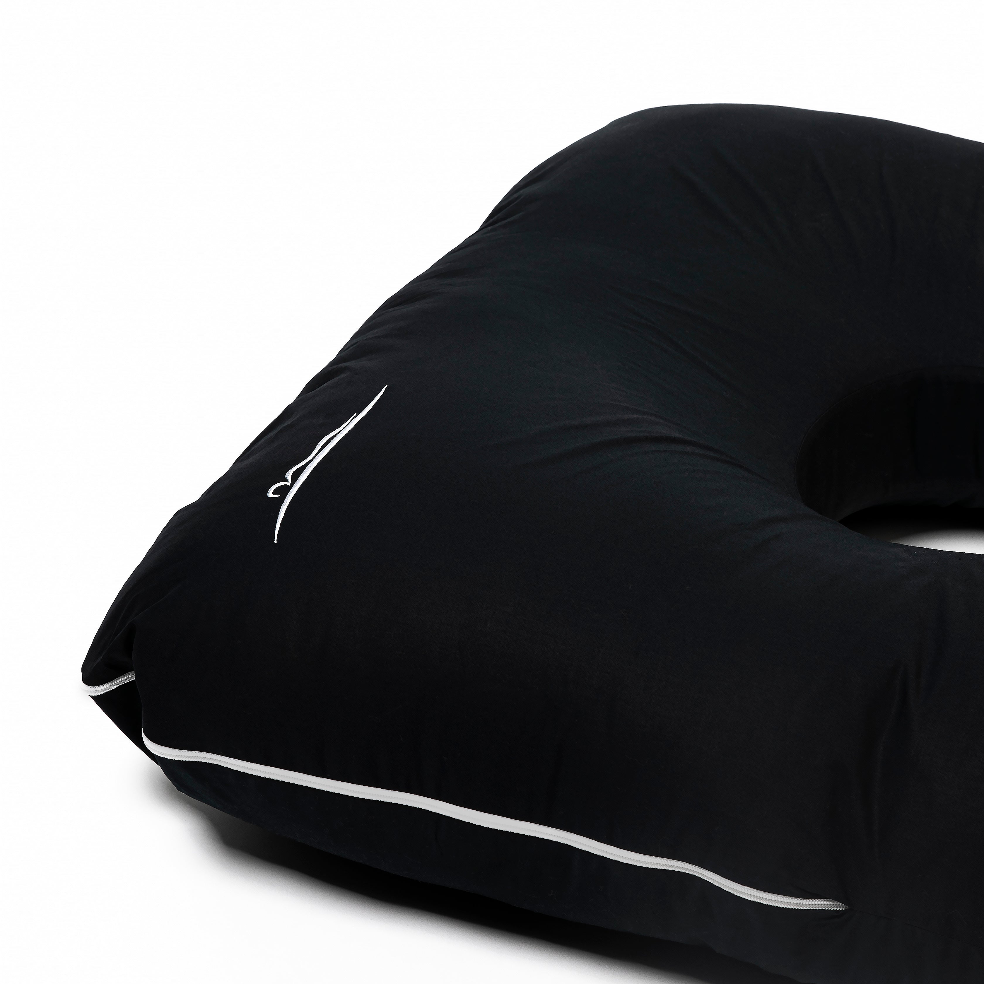 Ersatzbezug - Baumwolle (Schwarz) - KomfortKissen.de