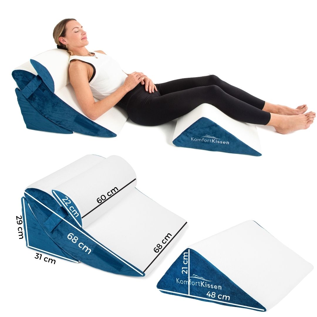 Ergonomische Keilkissen 4in1 - KomfortKissen.de